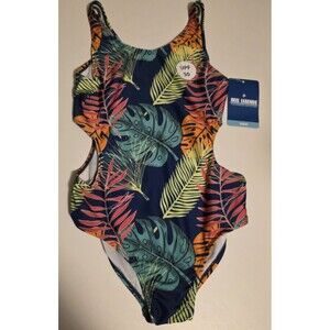 Reel Legends Girls Swim Suit 1pc - Tropical - UPF 50 - NWT